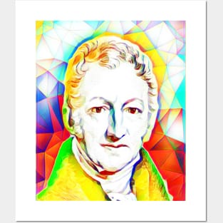 Thomas Robert Malthus Colourful Portrait | Thomas Robert Malthus Artwork 11 Posters and Art